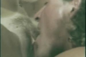 Charming retro golden-haired babe acquires polished by hairy chap