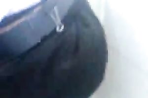 Estonian coworker shows me her whoppers and pussy in the toilet