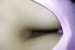 Sweet dilettante black haired gal sucked my friend's knob at night