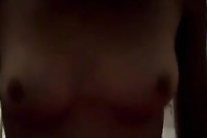 Short haired ardent honey of my buddy was on top of him whilst giving head