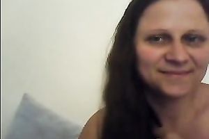 Dirty-minded lengthy haired unsightly as fuck brunette hair cam mother I'd like to fuck posed topless