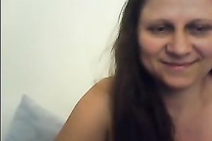 Dirty-minded lengthy haired unsightly as fuck brunette hair cam mother I'd like to fuck posed topless