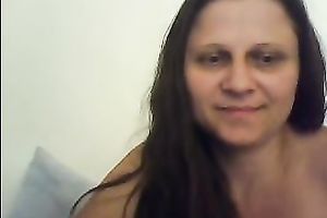 Dirty-minded lengthy haired unsightly as fuck brunette hair cam mother I'd like to fuck posed topless