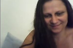 Dirty-minded lengthy haired unsightly as fuck brunette hair cam mother I'd like to fuck posed topless