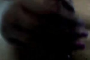 Busty tranny jerking off intensively in front of camera