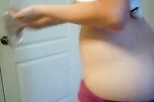 Delicious pale skin beauty from my work teases with her oily wazoo