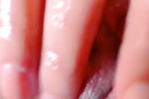 Lovely girlfriend fingering her palpitating soaked punani in arousing homemade movie scene