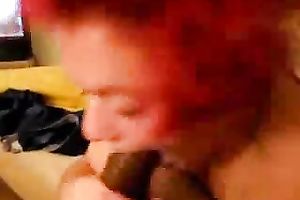 Time worn aged redhead prostitute sucks my 9 inch lengthy BBC