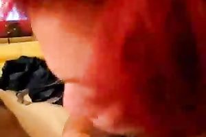 Time worn aged redhead prostitute sucks my 9 inch lengthy BBC