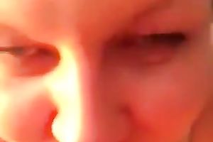 Chubby redhead girlfriend sucking my pecker deepthroat outdoor