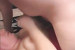 Cute and excited brunette hair big beautiful woman loves engulfing pecker in the living room