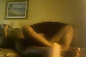 Sexy dark stripper hotwife riding on my lengthy hard BBC