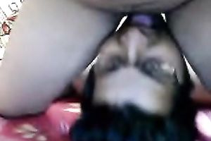 Big breasted chubby Indian wifey can't live without when her nerdy hubby eats her love tunnel