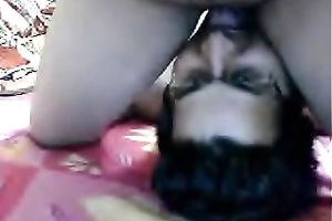 Big breasted chubby Indian wifey can't live without when her nerdy hubby eats her love tunnel