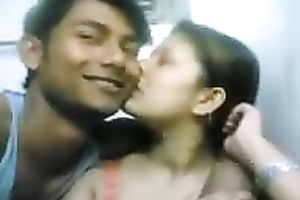 Indian cam pair is spooning and giving a kiss with excitement for my ally