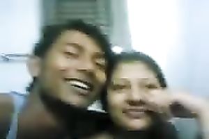 Indian cam pair is spooning and giving a kiss with excitement for my ally