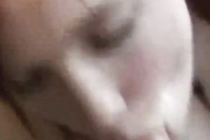 Sensual precious irrumation from white submissive non-professional girlfriend