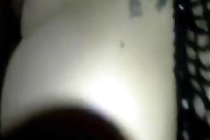 Mature used harlot with weird unsightly concupiscent makeup was drilled from behind