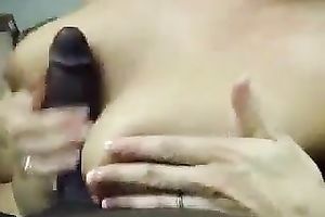 Dark haired used looking dilettante black cock sluts was working on meaty cock