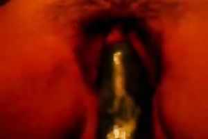 Turkish hotwife of my ally can't live without getting her bushy cookie screwed with sex tool