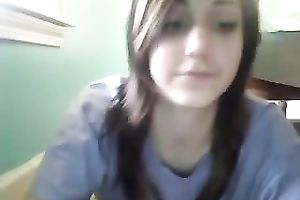 Cute brunette seductress demonstrates me her assets