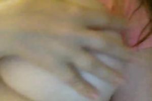 Horny big beautiful woman Swedish girlfriend shows off her huge milk cans for me