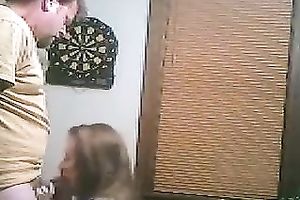 Sexy all natural black haired playgirl stood on knees to engulf a yummy wang