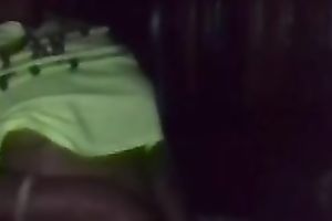 Sassy dark wife playing with her titties in dilettante POV movie