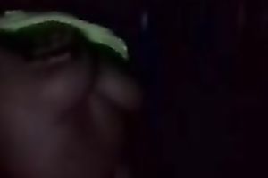 Sassy dark wife playing with her titties in dilettante POV movie