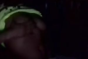 Sassy dark wife playing with her titties in dilettante POV movie