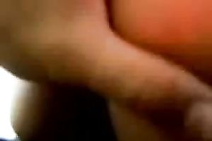 Fucked his sexy corpulent amateur wife from the back as this babe rubs her fur pie