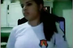 Big breasted lewd non-professional brunette hair flashes her hawt penis hardening curves
