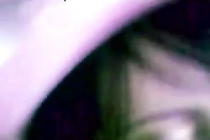 My cute dark brown GF manages to milk my dong dry on her lips