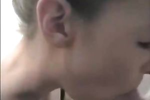 Slutty office honey gives head to my coworker in crapper