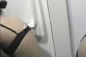 Slutty office honey gives head to my coworker in crapper