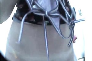 Cute dilettante white harlots in the dressing room flash melons