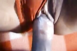 My slutty BF pounds my taut pink bawdy cleft in missionary position