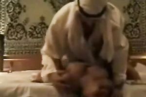 Passionate black skin girlfriend riding on a large 10-Pounder of her Arab boyfriend