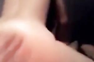 Sexy black haired horny white wife sucked my ally in advance of being pushed from behind