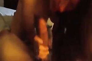 Desirable honey engulfing biggest big cock deepthroat in POV