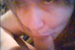 Fluffy golden-haired floozy white wife of my coworker gives me blow job