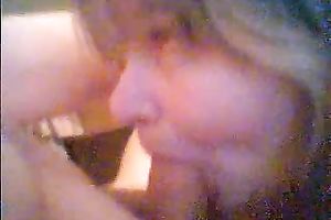 Fluffy golden-haired floozy white wife of my coworker gives me blow job