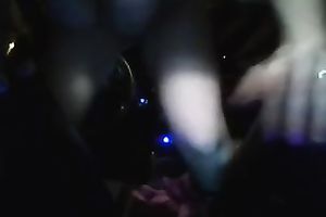 Lusty pallid big breasted housewife in brassiere was masturbating in weird way