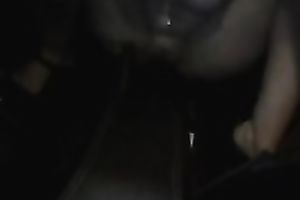 Lusty pallid big breasted housewife in brassiere was masturbating in weird way