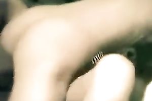 Horny fellow with large penis pounding my cunt in a missionary position