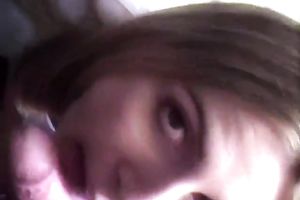 Light haired amateur nympho was ready to engulf my buddy's bewitching weenie