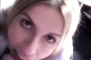 Light haired amateur nympho was ready to engulf my buddy's bewitching weenie