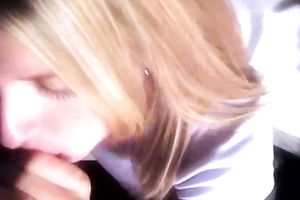 Light haired amateur nympho was ready to engulf my buddy's bewitching weenie