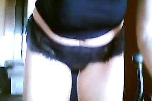 Kinky and concupiscent doxy with worthy body bonks her self in my room