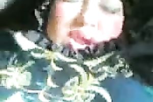 I drilled my lascivious BBW Iraqi amateur wife missionary style in car